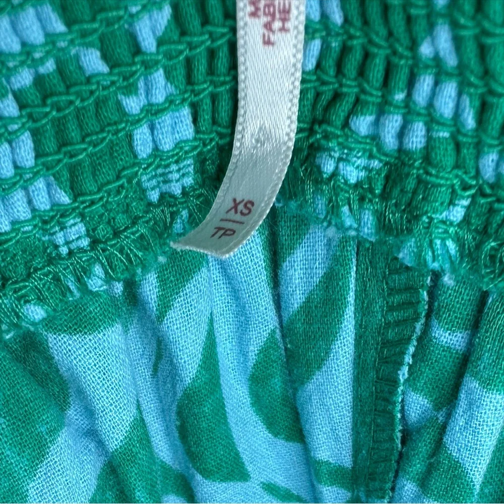 Free People Blue and Green Floral Halter Jumpsuit - Picture 6 of 6
